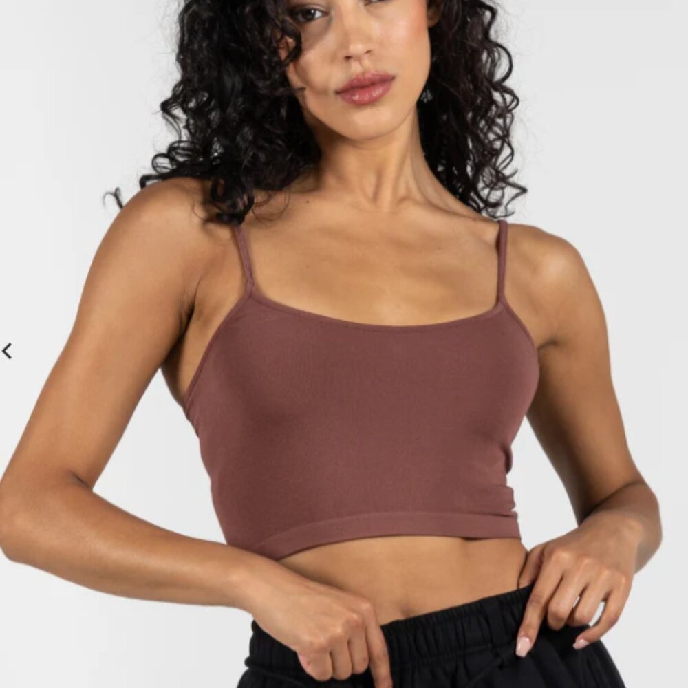 C'est Moi Crop Tankini Chestnut - Picture 3 of 4